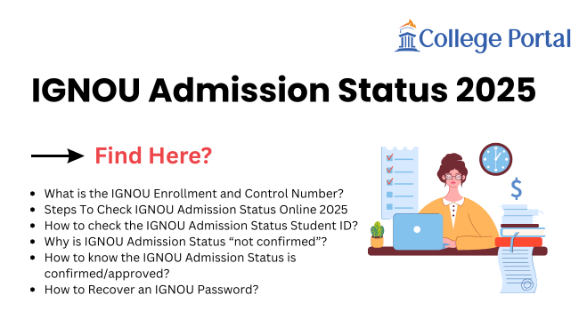 IGNOU Admission Status 2025: Login, Check Online with Control Number, Students ID & Enrollment Number IGNOU Admission Status 2025: Login, Check Online with Control Number, Students ID & Enrollment Number