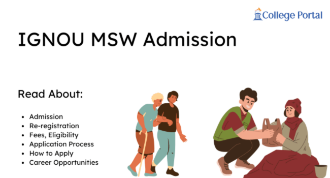 IGNOU MSW Admission 2026: Fees, Eligibility, Syllabus, Courses Details & Application Procedure