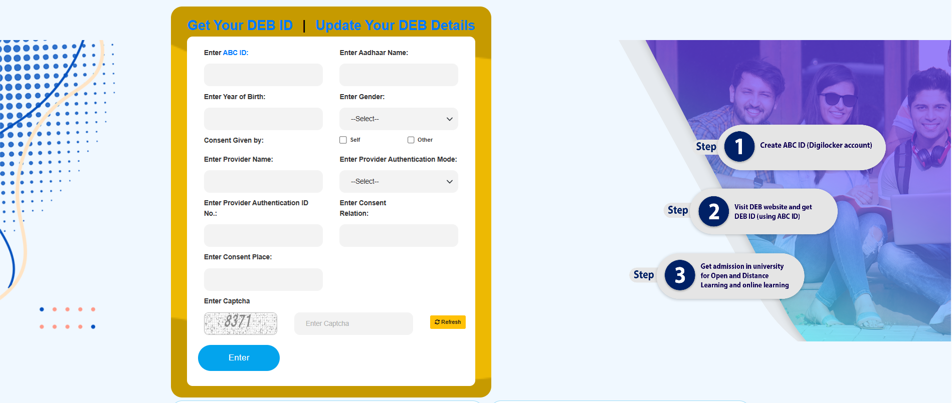 how to create deb id